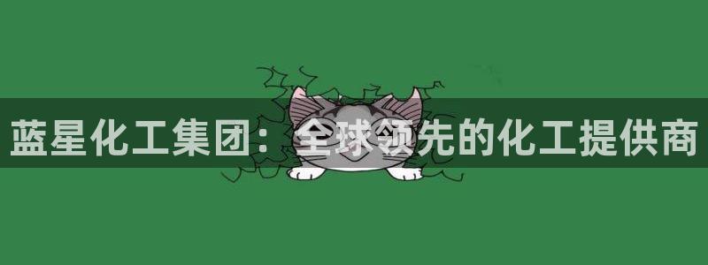 球盟会qm9：蓝星化工集团：全球领先的化工提供商