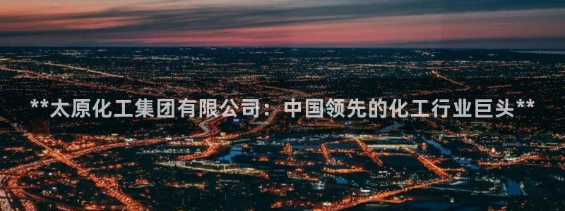 球盟会有没有黑单的人：**太原化工集团有限公司：中国领先的化