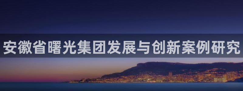 球盟会官方版下载地址：安徽省曙光集团发展与创新案例研究