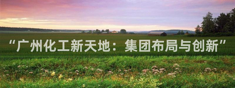 球盟会qmh网页版登录：“广州化工新天地：集团布局与创新”