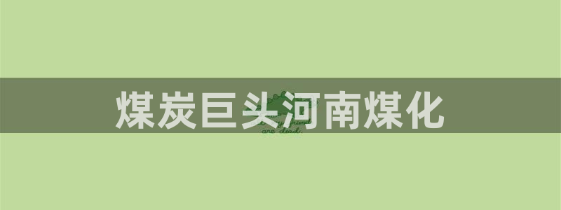 球盟会官网网页版：煤炭巨头河南煤化